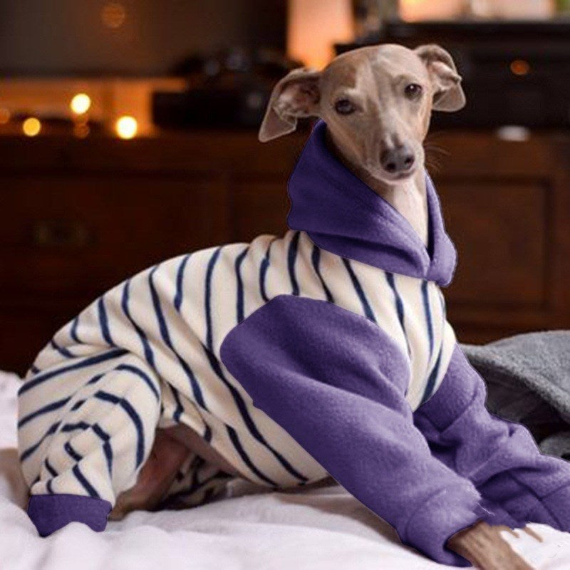 Vêtement intégral en polaire douce pour chien - Élégance et confort