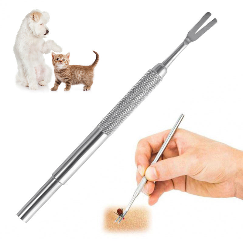 Pince à tiques professionnelle en acier inoxydable
