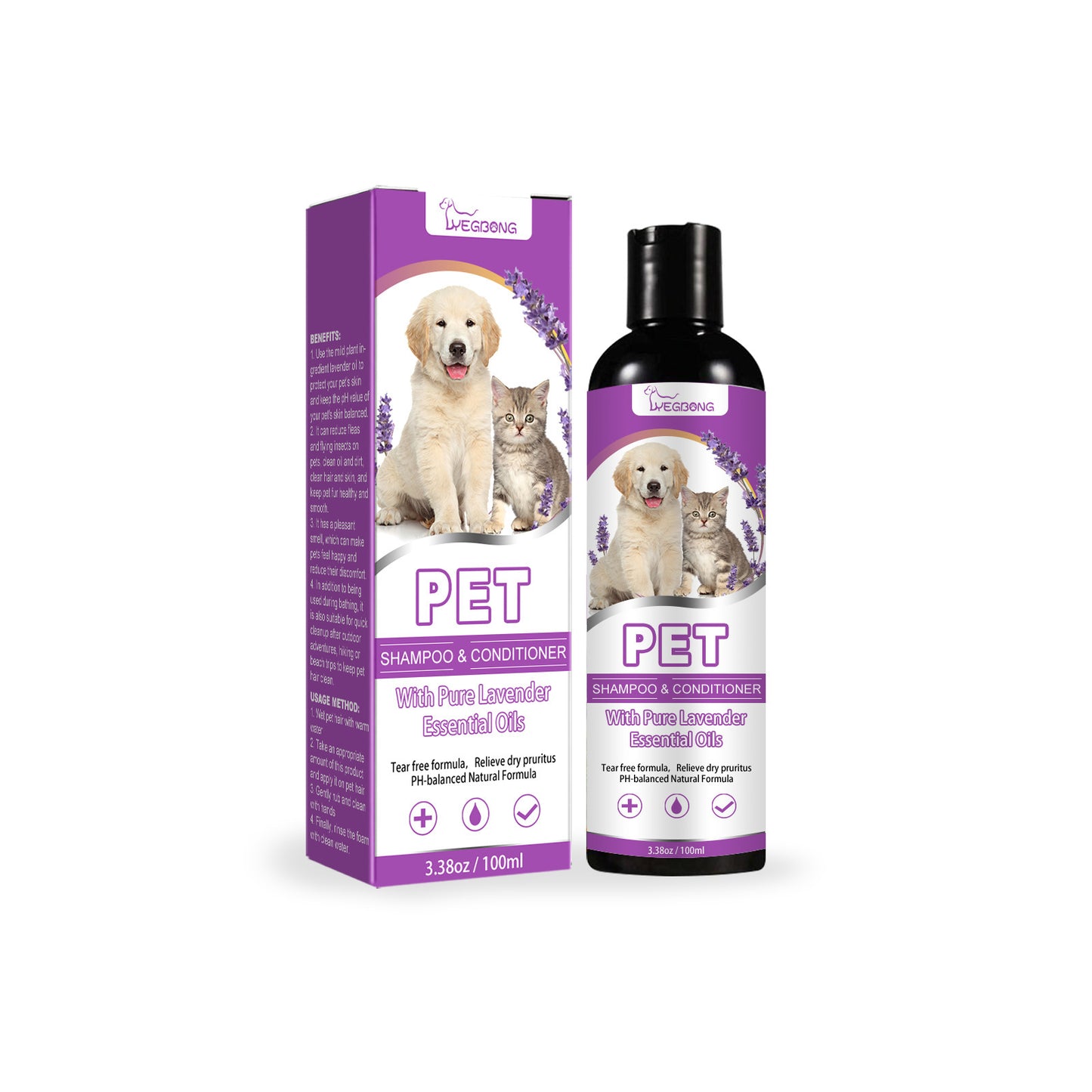 Shampooing peau sèche et sensible | soulage les démangeaisons et repousse les parasites | 100ml