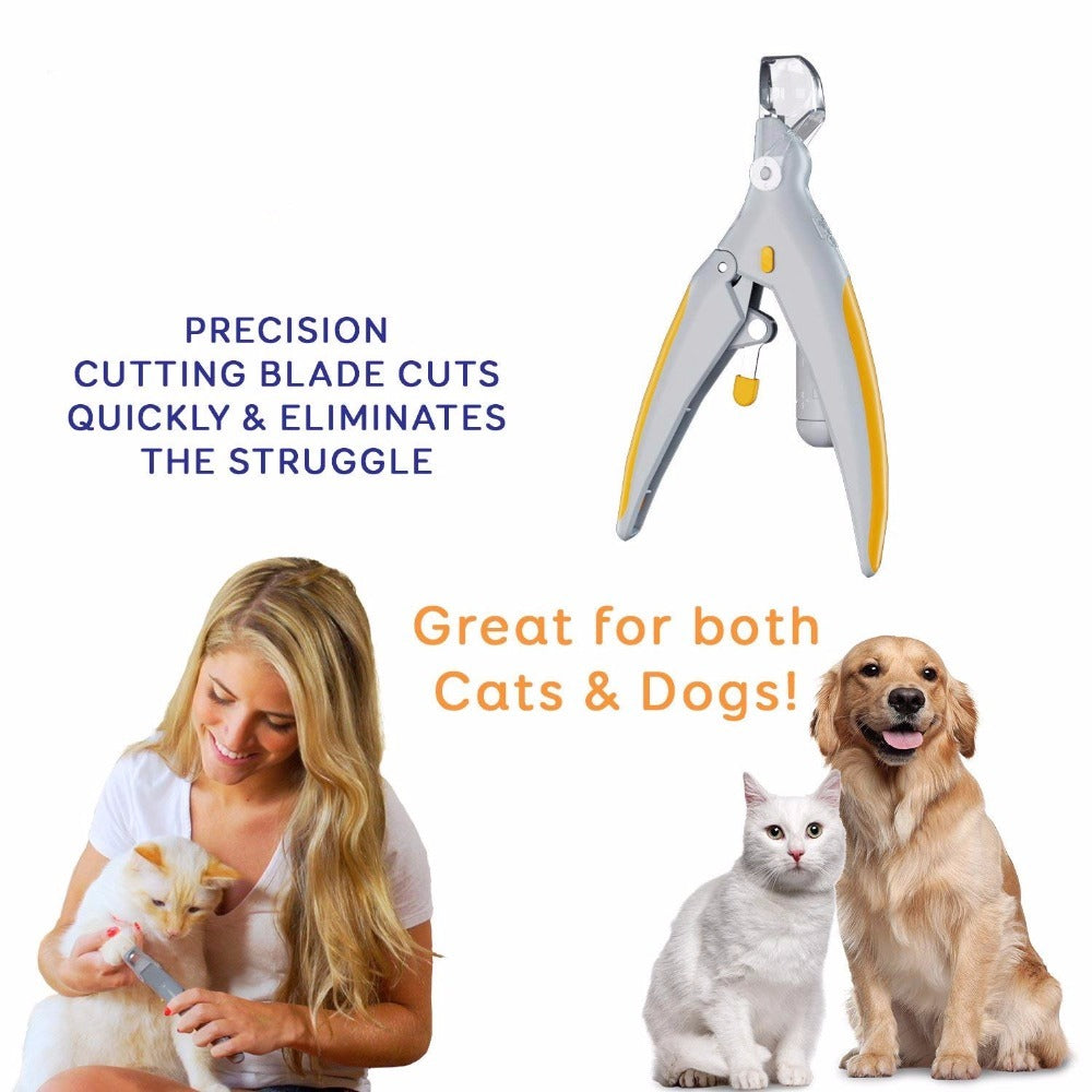 Coupe-Ongles Professionnel pour Animaux avec LED et Loupe Agrandissante