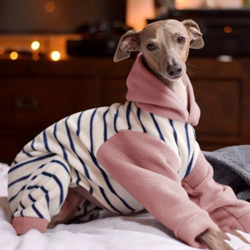 Vêtement intégral en polaire douce pour chien - Élégance et confort