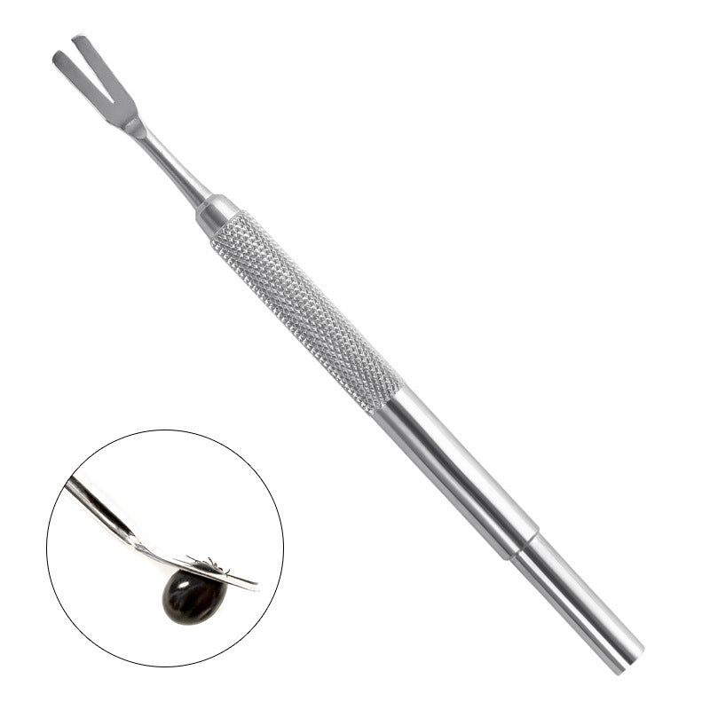 Pince à tiques professionnelle en acier inoxydable