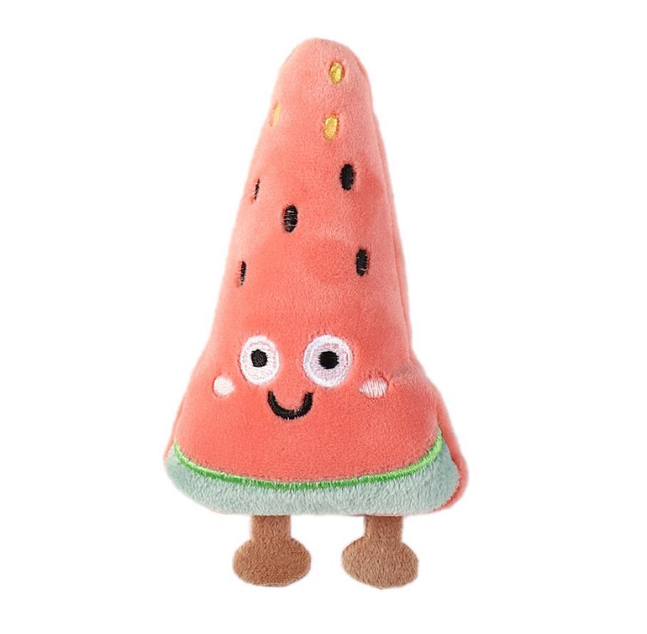 Funny Pet Toys Cartoon Cute Bite Resistant Plush Toy Pet Chew Toy For