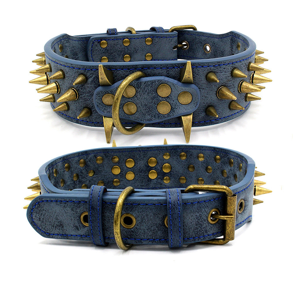 Collier clouté pour chiens – Style audacieux et robuste avec utilité renforcée