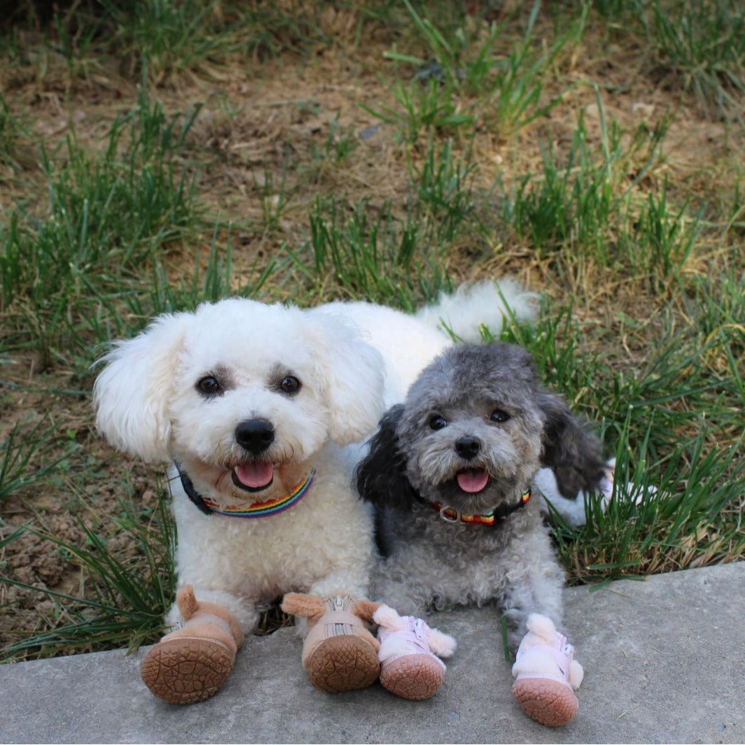 Bottines d’Hiver en Peluche pour Chiens : Protection et Style