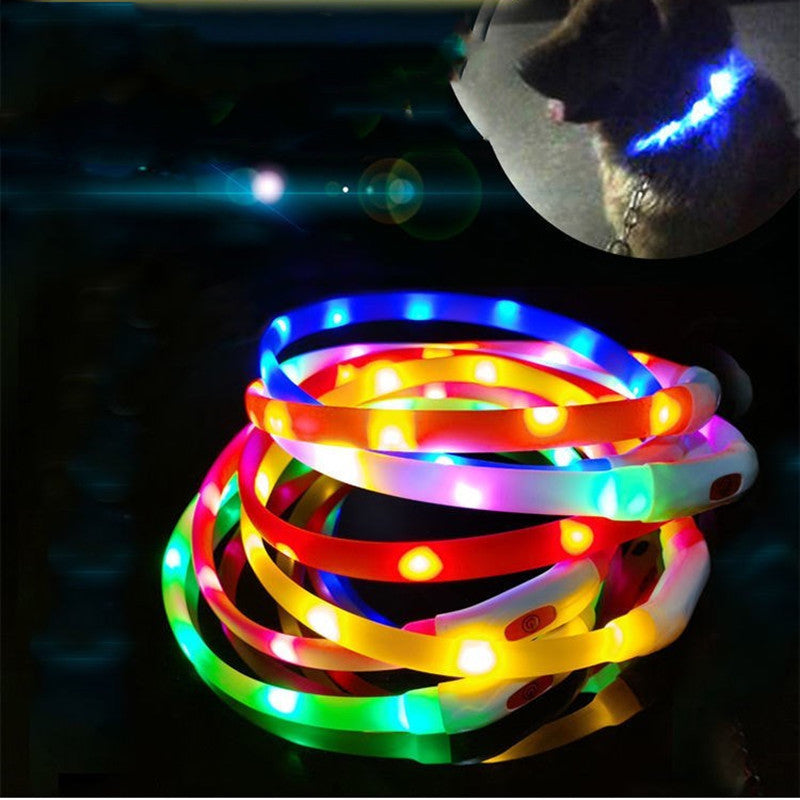 Dog Silicone Luminous Collar LED