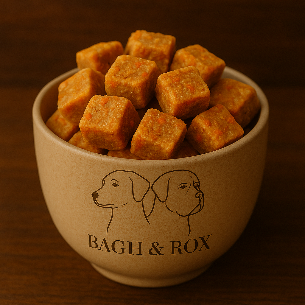 biscuits friandises pour chien carré a base de pulpe de fruit